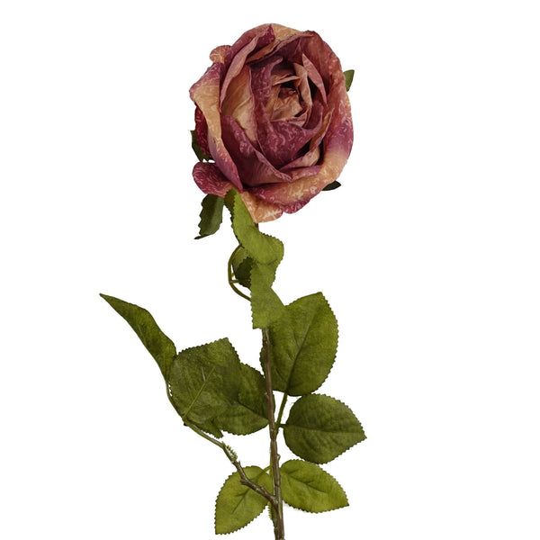 70cm Artificial Dark Pink Rose