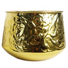 18cm Gold Swirl Metal Planter by Botanik - Premium Quality