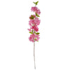 Pack of 6 x Artificial Flowers Pink Blossom Stem 100cm