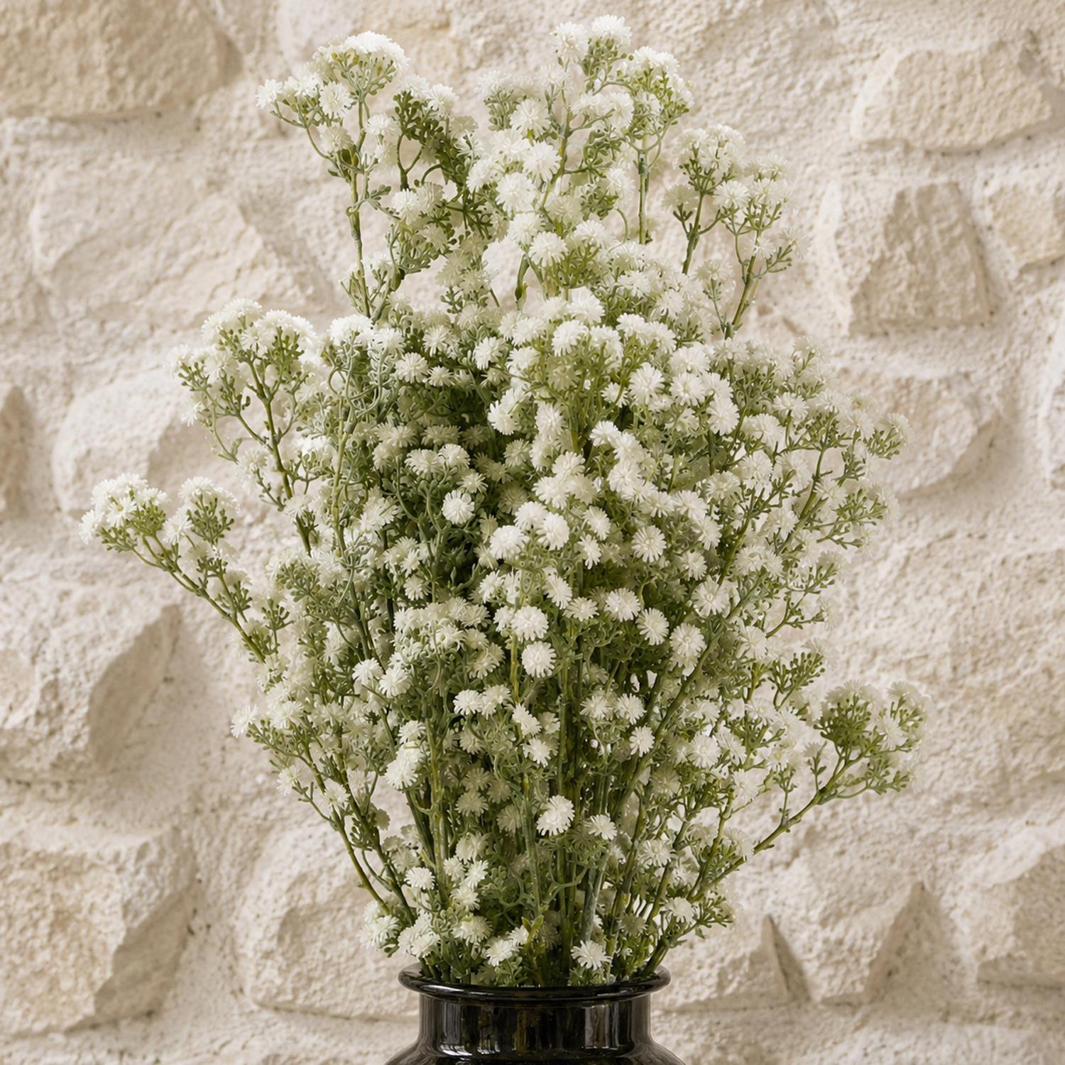 Pack of 6 x 85cm Gypsophila White Stem