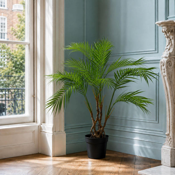 Large Artificial Palm Tree Natural Areca 90cm 3ft Leaf Design Realistic Plants Botanik