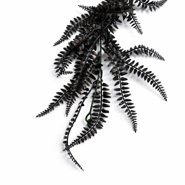 180cm Black Artificial Fern Garland Hanging Foliage Decoration