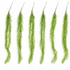 Pack of 6 x 100cm Artificial Trailing Rhipsalis Style Hanging Plant - Light Green Tips - Premium Quality