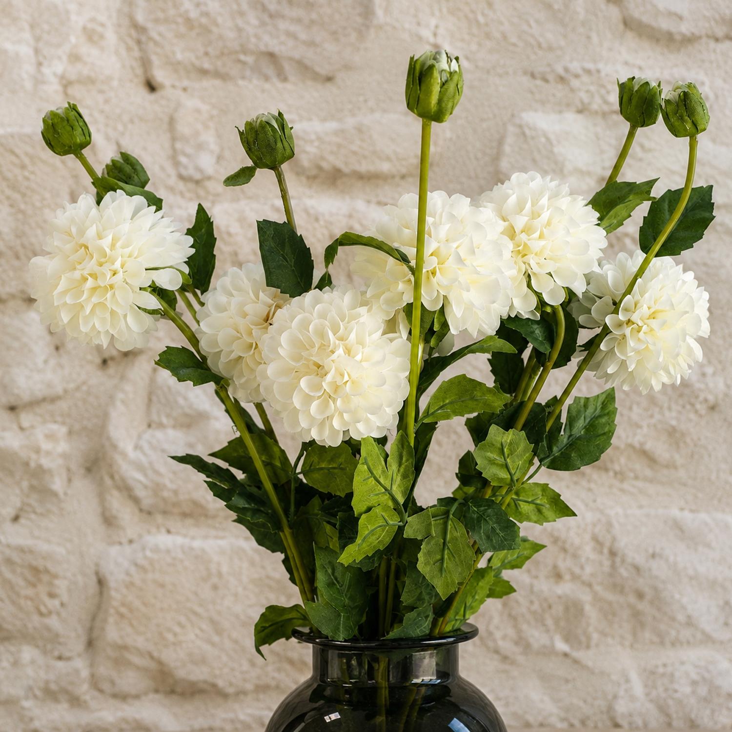 Dhalia PomPom Artificial Flowers Cream