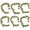 Pack of 6 x 160cm Artificial Eucalyptus Style Garland Trailing Hanging Plant Faux Greenery Vine - Premium Quality