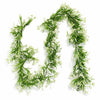 Pack of 6 x 170cm Artificial White Flowering Greenery Garland Hanging Decoration