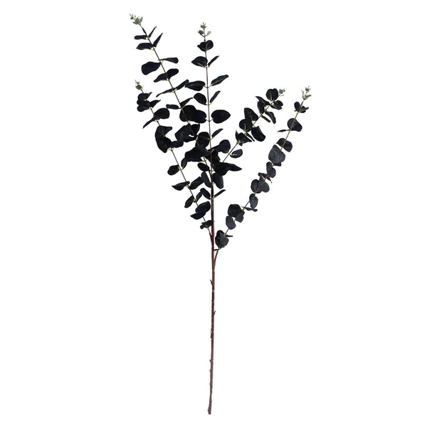 Pack of 6 x 80cm Black Eucalyptus Foliage Stem - Premium Quality