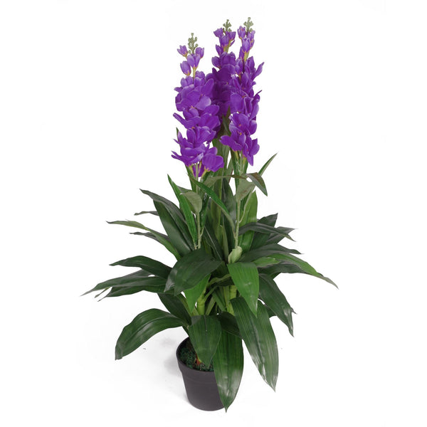 Artifical Orchid Plant 100cm Lilac 100cm Plants Flowers