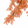 80cm Artificial Coral Fern Trailing Plant Autumn Orange Hanging Foliage - Premium Quality