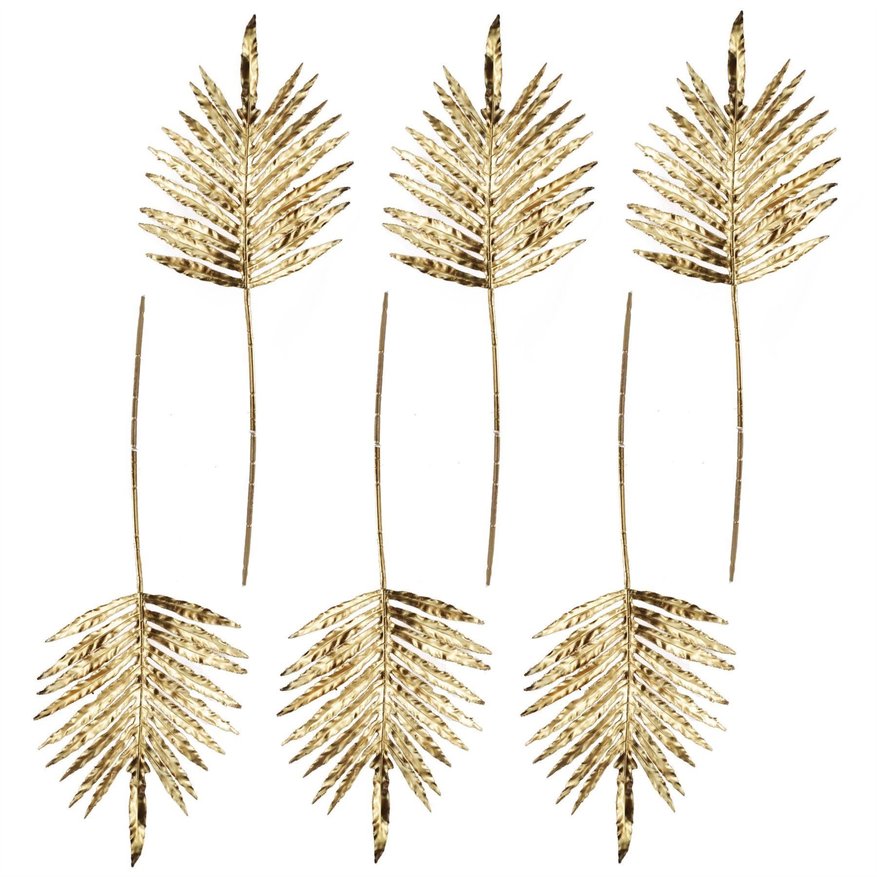 Pack of 6 x 95cm Gold Palm Botanik - Premium Quality