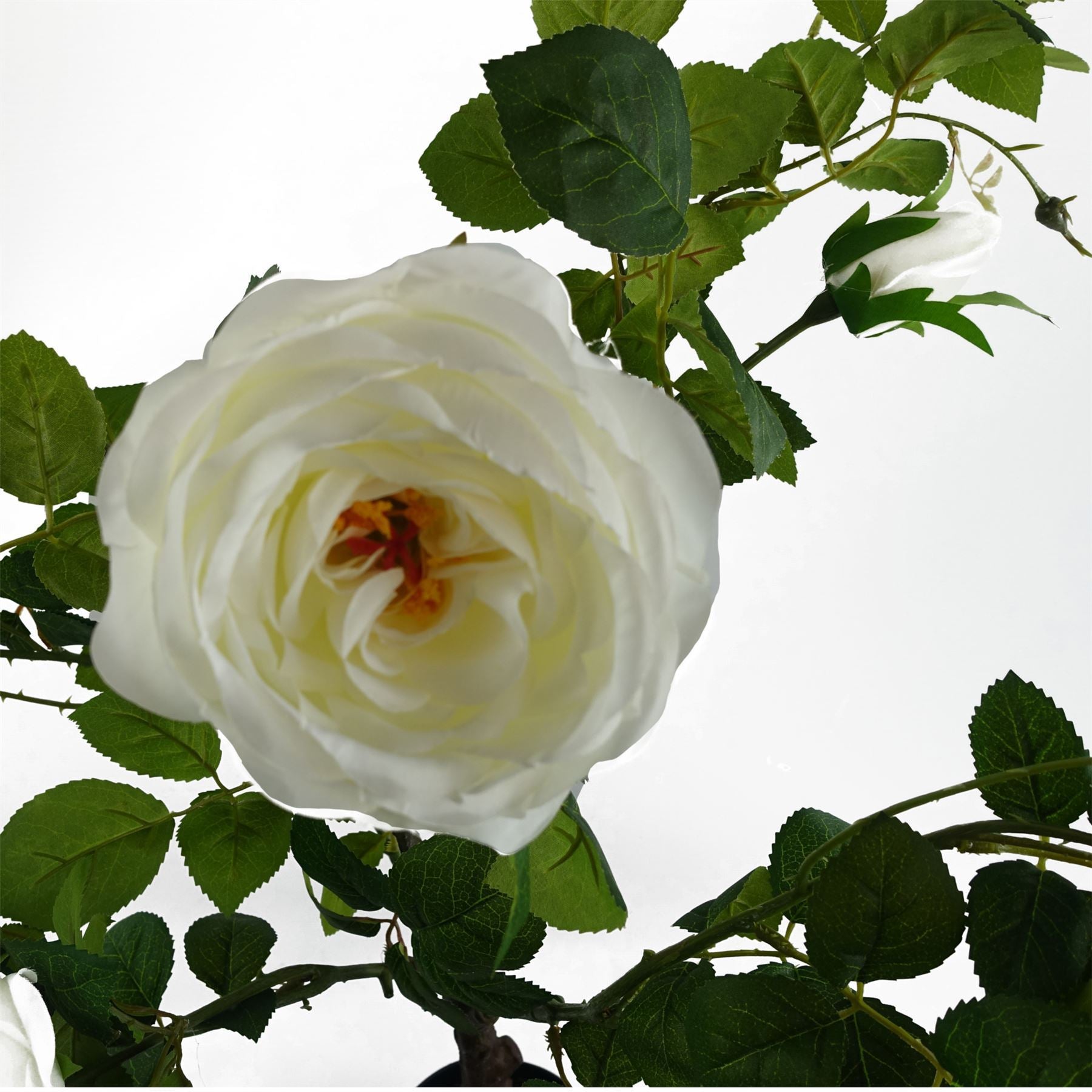 70cm White Camellia Rose Plant Artificial - Premium Quality