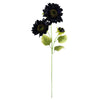 Leaf 100cm Purple Artificial Sunflower Arrangement Glass Vase