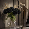 Leaf 95cm Black Chrysanthemum Bundle Glass Ball Vase