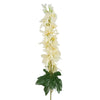 Pack of 6 x 75cm Delphinium Cream Artificial Stem - Premium Quality