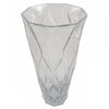 Glass Vase Clear Chunky Ridged Glass Vase 35cm