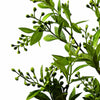 Pack of 6 x 96cm Artificial Green Leaf and Seed Foliage Sprays