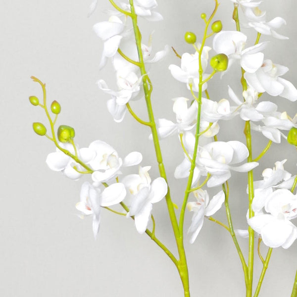 Artificial Orchid Flower in Pot 60cm White