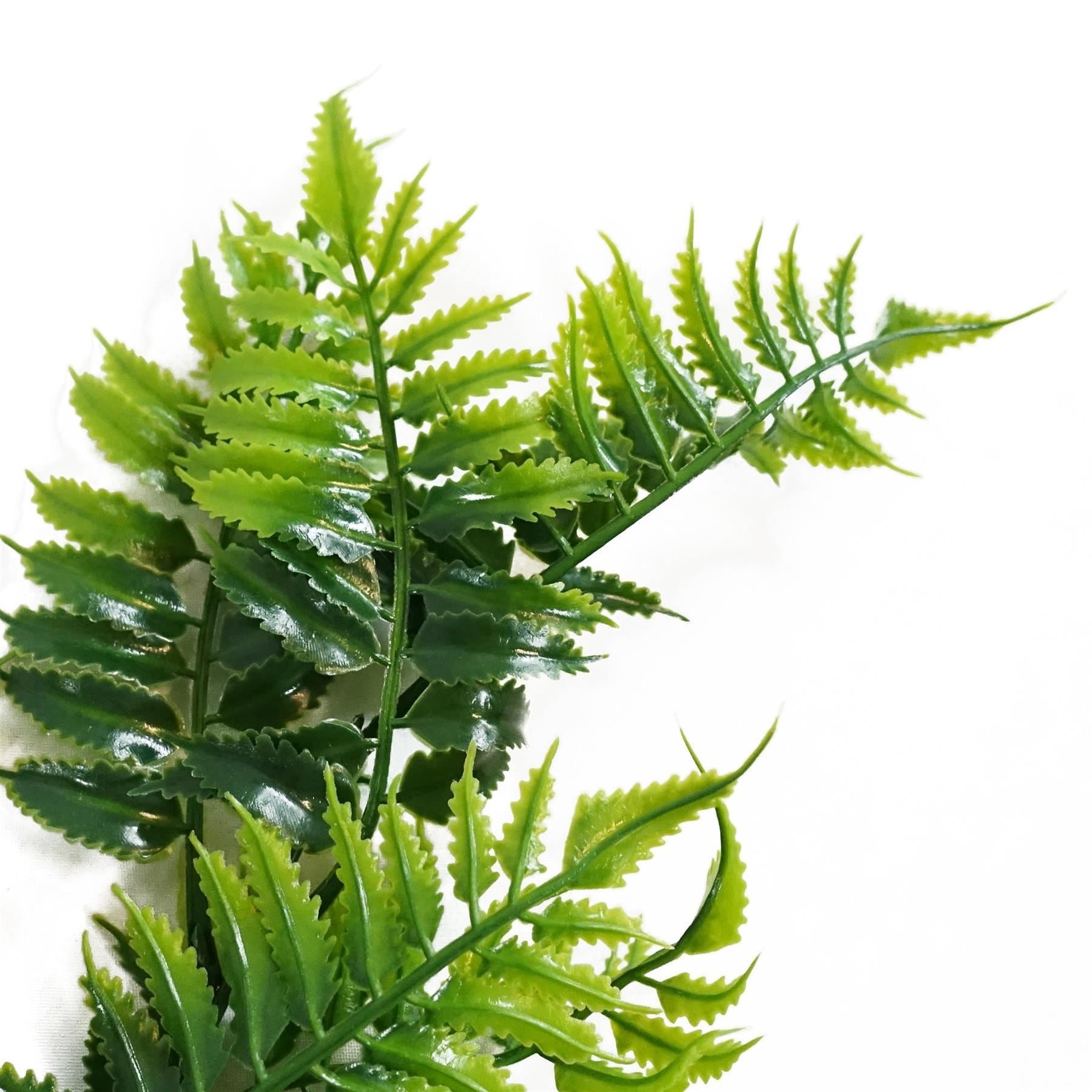 Pack of 6 x 50cm Artificial Fern Spray Stem - Spring Green