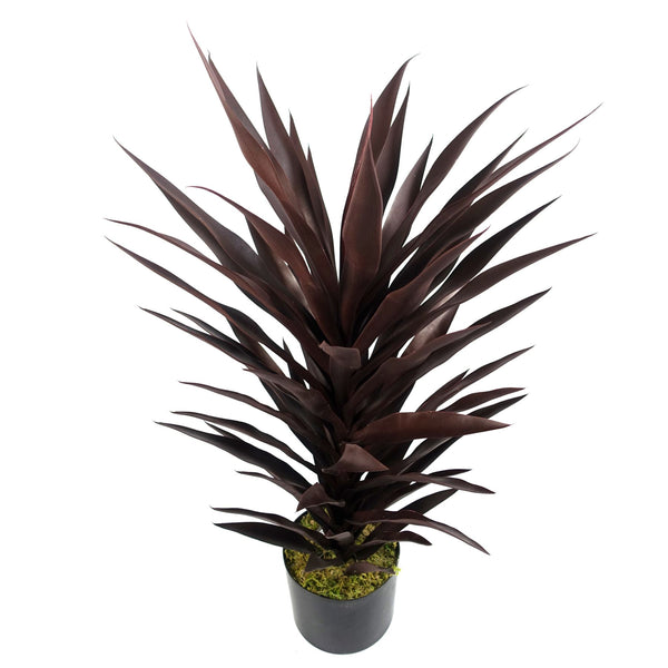 Realistic Artificial Plant Dark Red Yucca 85cm  - Realistic plant by Botanik