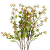 Artificial Foliage Yellow Berry Stem 90cm