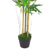 Artificial Bamboo Tree Plant Silver Planter 120cm Real Canes