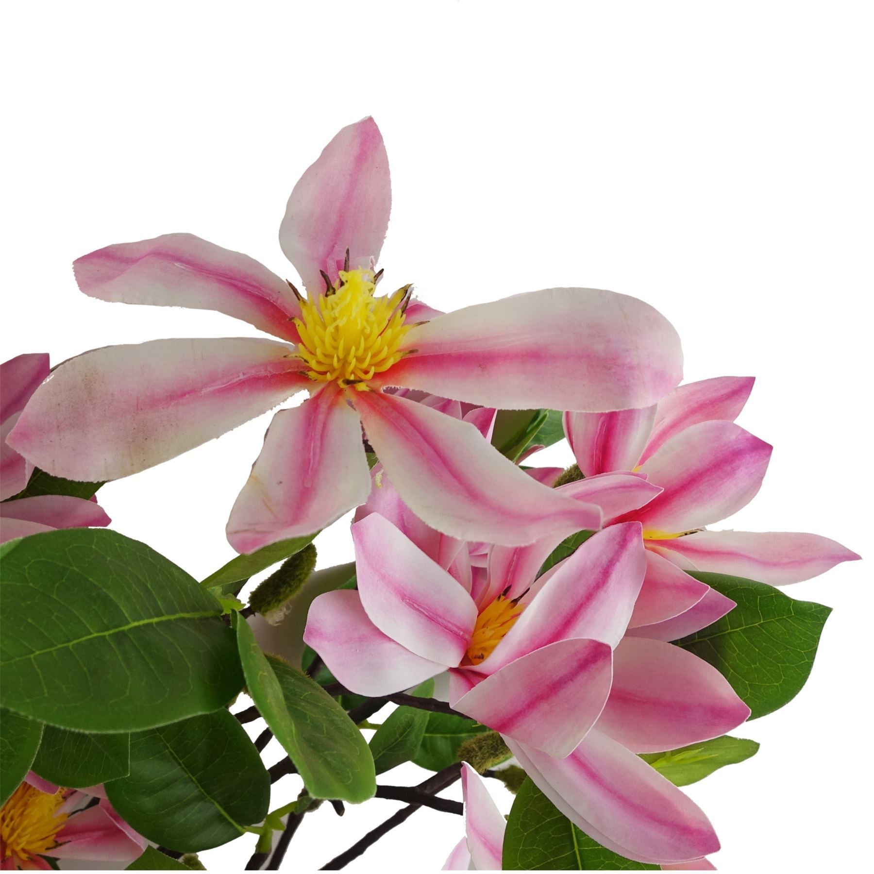 6x 100cm Pink Magnolia Floral Spray Artificial - Premium Quality