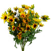 Pack of 6 x 70cm Artificial Yellow Daisy Flower Spray