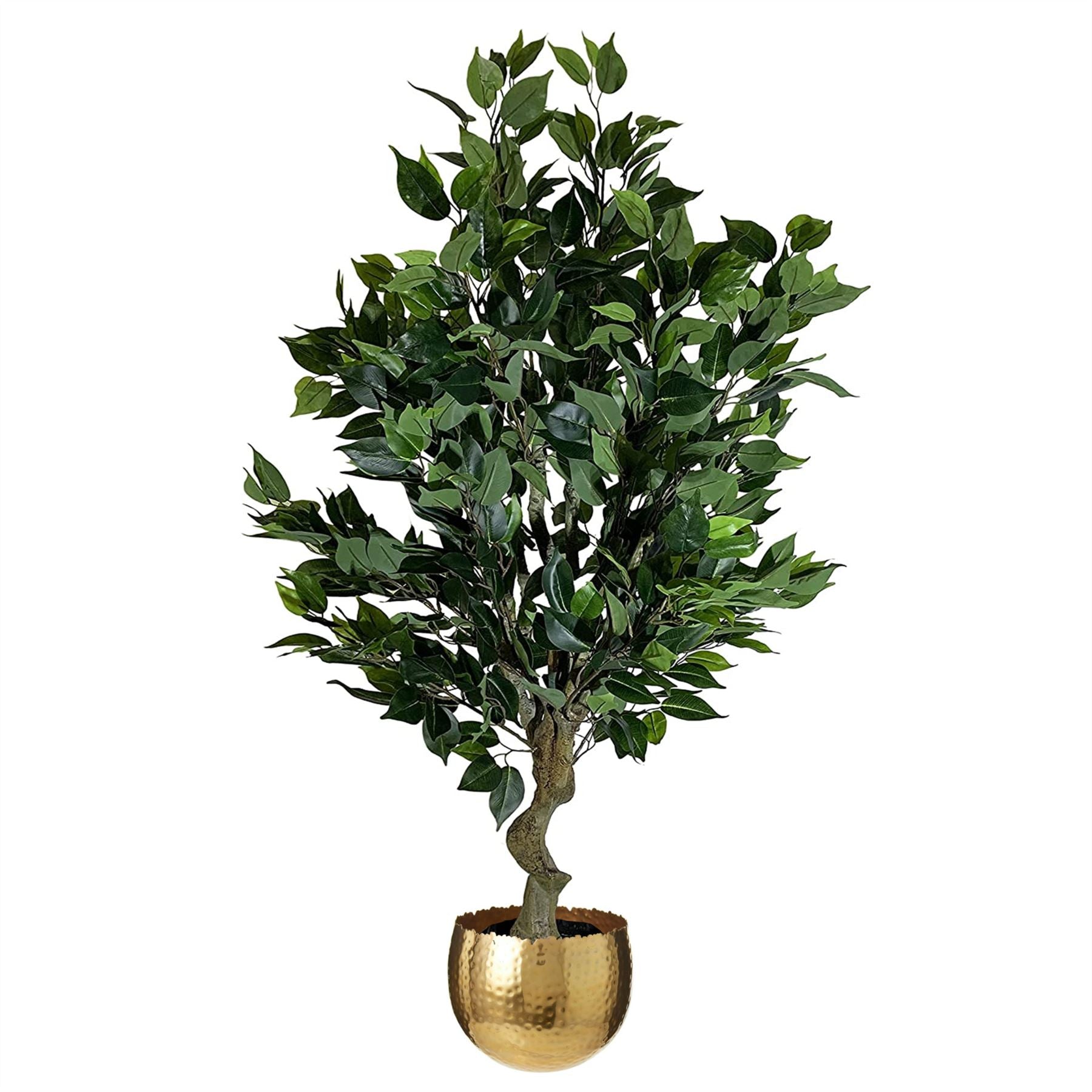 100cm Artificial Ficus Tree Ficus Gold Planter