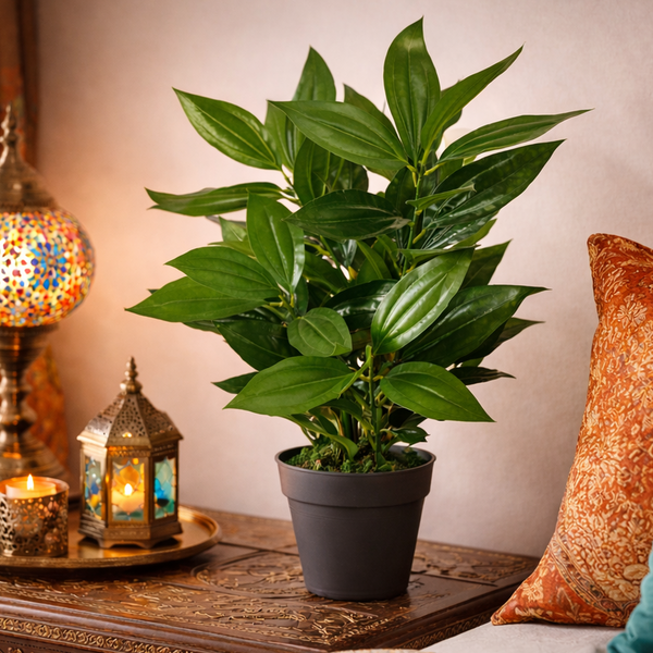 70cm Leaf Design UK Realistic Large Artificial Foliage Plant with Pot