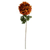 65cm Orange and Black Flower Arrangement Glass Vase - Premium Quality
