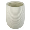 41cm x 30cm Mikos Large Ridged Composite Planter - Stone Colour