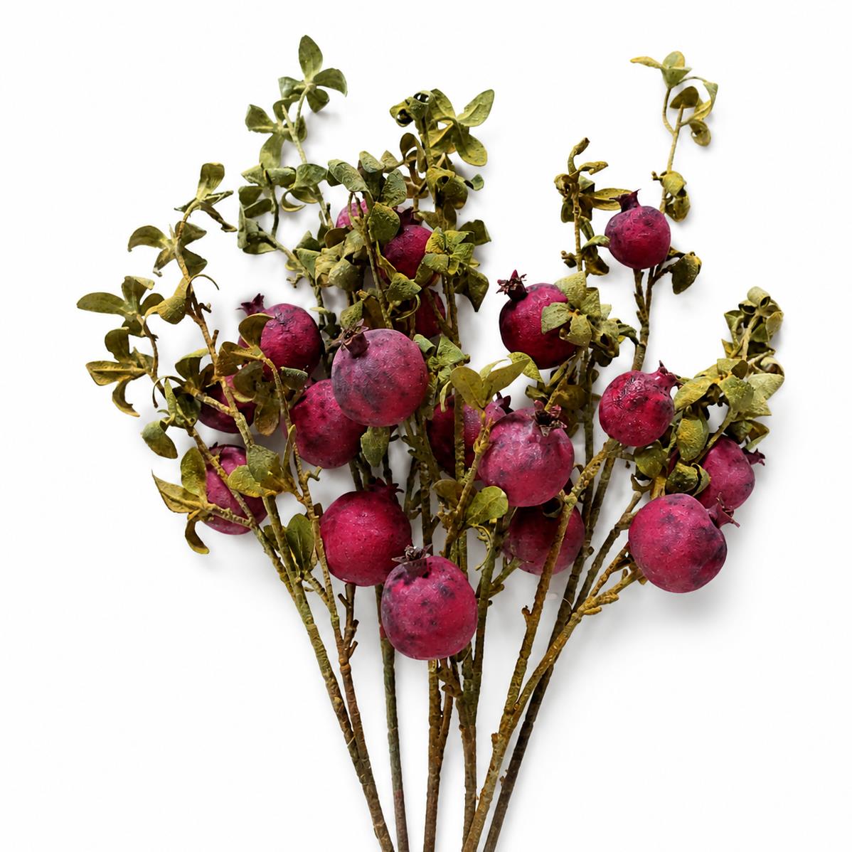 75cm Artificial Pomegranate Stem Artificial Purple