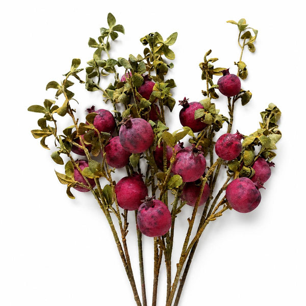 75cm Artificial Pomegranate Stem Artificial Purple