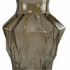 Glass Vase Brown Geometric Glass Vase 30cm