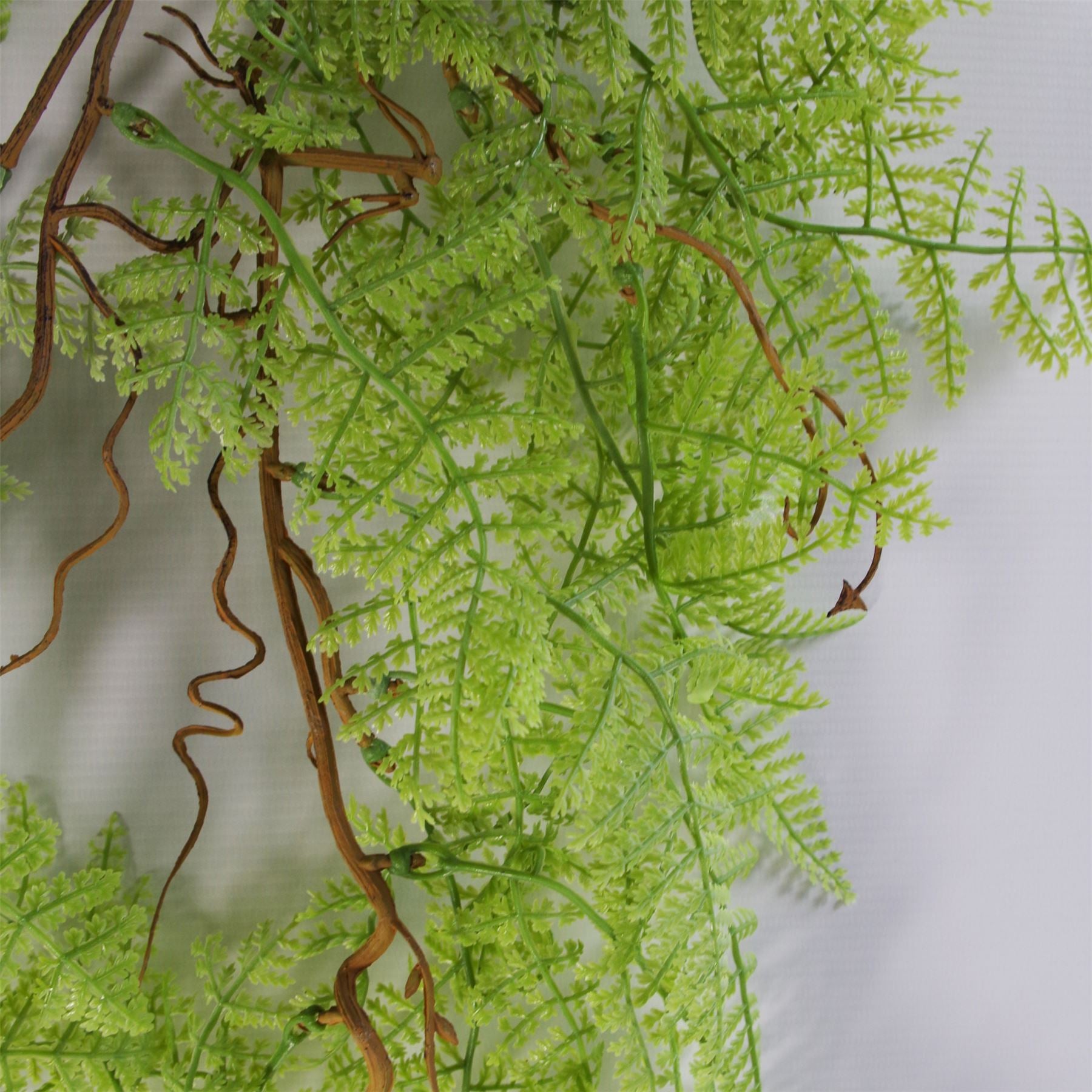 Artificial 100cm Hanging Maidenhair Fern Plant Light Green