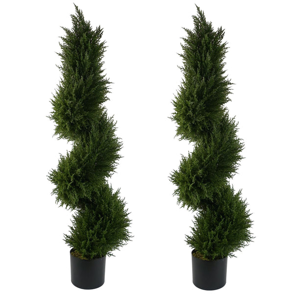 Leaf 120cm Spiral Cypress Tree Artificial