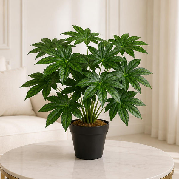 60cm Leaf Design UK Realistic Large Artificial Foliage Plant with Pot