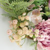 45cm Artificial Pink Floral Blossom Wreath