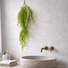 Pack of 6 x 100cm Artificial Trailing Green Botanik Hanging Fern Plant with Wired Top Stems - Premium Quality