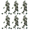 6 x 120cm Artificial Hanging Trailing Plant Alocasia Dragon Scale Dark - Premium Quality