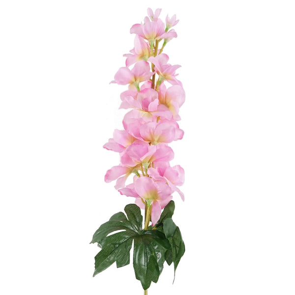 Pack of 6 x Artificial Flowers Delphinium Pink Stem 75cm