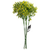 Pack of 6 x 55cm Gypsophila Yellow Stem