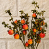 Pack of 6 x 75cm Artificial Pomegranate Stem Artificial Yellow