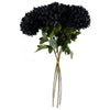 Pack of 6 x 75cm Extra Large Reflex Chrysanthemum - Black - Premium Quality