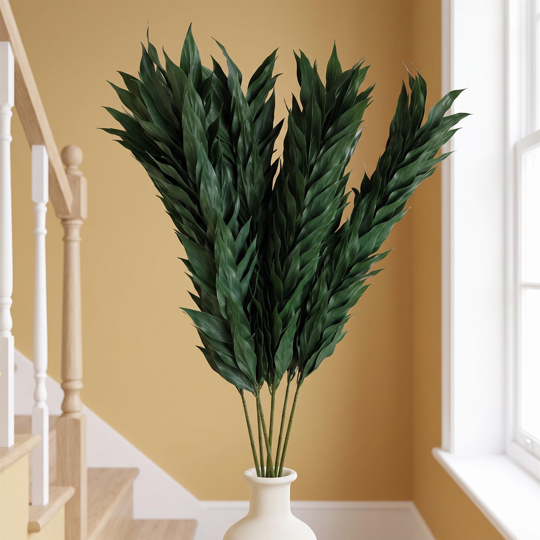 Pack of 6 x 100cm Artificial Plastic Decorative Botanik Spray - Premium Quality