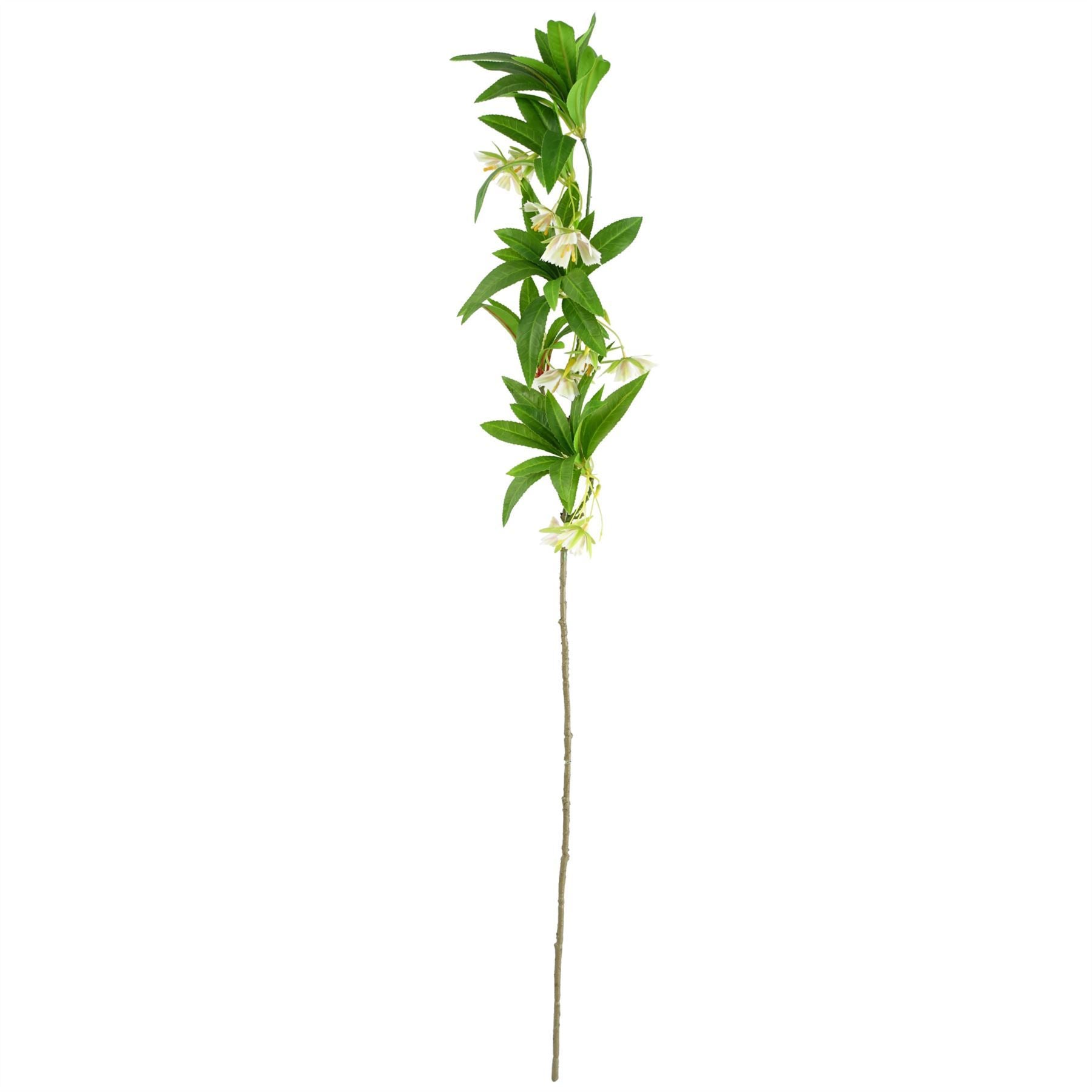 60cm Artificial Berry Delphinium Cream Flower Mix Glass Vase - Premium Quality