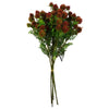 Pack of 6 x 55cm Craspedia Stem Red Artificial - Premium Quality