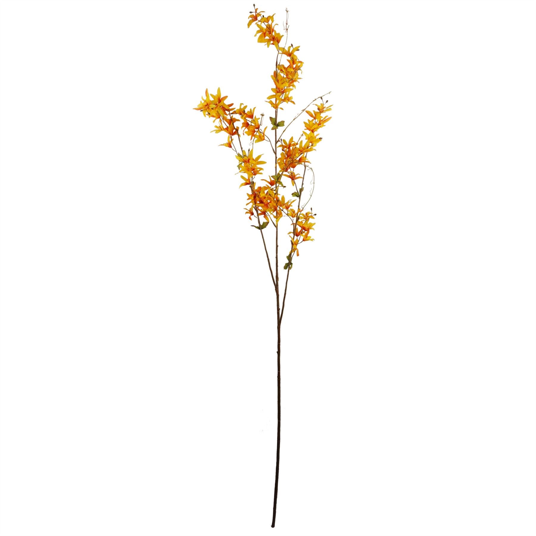 Leaf Design 6x 130cm Yellow Blossom Floral Spray Artificial