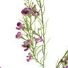 Pack of 6 x 100cm Artificial Foliage Stem with Small Flowers - Purple - Premium Quality
