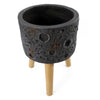x 24cm Large Lunar Black Planter 35cm